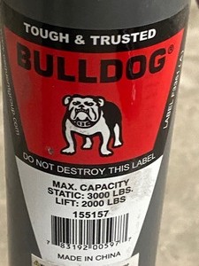 Bulldog A-Frame Trailer Jack