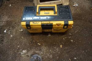 lot 38 image: Plastic Tool Box Filled With Assorted Wrenches