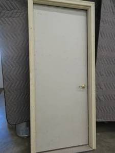 lot 33 image: METAL DOOR WITH FRAME