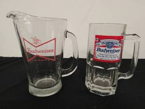 lot 20 image: Budweiser Pitcher and Mug