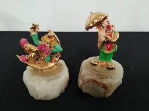 lot 16 image: Two Ron Lee Clown Sculptures