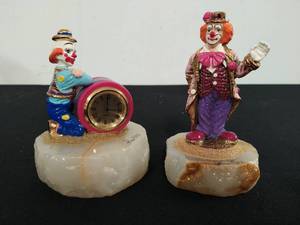 lot 18 image: Two Ron Lee Clown Sculptures