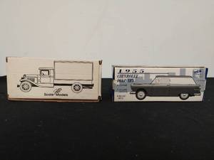 lot 57 image: Two Die-Cast Metal Model Cars Banks