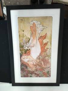 lot 79 image: Large Framed Alphonse Mucha Art Print