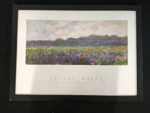 lot 82 image: Framed Claude Monet Poster