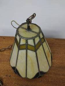lot 203 image: Stained-Glass Lamp