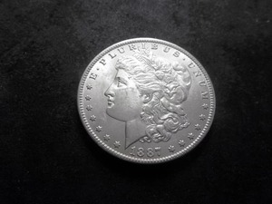 1887 O Morgan Silver Dollar