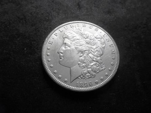 1890 CC Morgan Silver Dollar