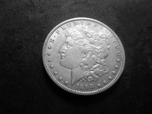 1890 O Morgan Silver Dollar