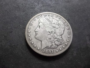 1891 CC Morgan Silver Dollar