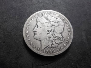 1892 CC Morgan Silver Dollar