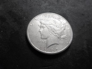1922 S Peace Silver Dollar