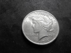 1924 Peace Silver Dollar
