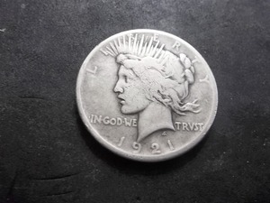 1921 Peace Silver Dollar