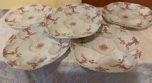 lot 14 image: Haviland and Company Limoge France Oyster Plates