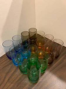 lot 47 image: Rainbow of Glassware