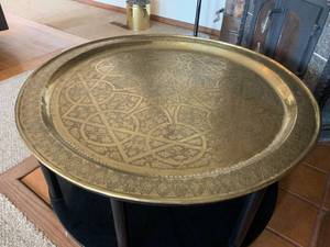 lot 60 image: Stunning Brass Top Table