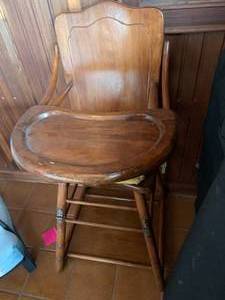 lot 80 image: Vintage Convertible High Chair