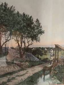 lot 126 image: Framed Etching