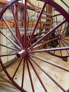 lot 164 image: Wooden Spoke Wheel Stud Cart