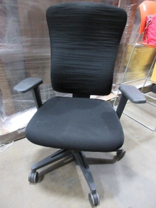 lot 608 image: KEILHAUER, ADJUSTABLE, UPHOLSTERED OFFICE CHAIR