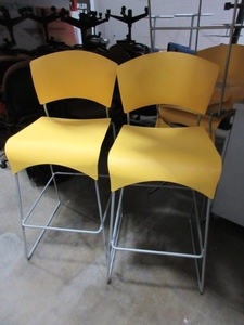 lot 618 image: COLORFUL, 30 JAZZ STOOLS WITH METAL FRAMES