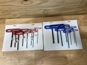 lot 74 image: EKLIND Cushion Grip Hex T-Key allen wrench - Various Standard and Metric Sizes