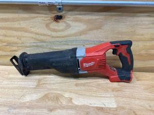 lot 77 image: MILWAUKEE M18 18-Volt Lithium-Ion Cordless SAWZALL Reciprocating Saw (Tool-Only)