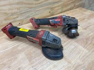lot 79 image: MILWAUKEE Lot of 2- 2783-20 M18 Fuel Braking Grinders (Tool Only)