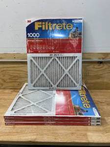 lot 82 image: FILTRETE Lot of 4-  Micro Allergen Defense Filters- 20 Inch By 25 Inch By 1 Inch