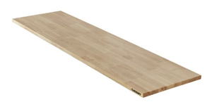 lot 18 image: HUSKY 84 in. Solid Wood Work Surface for Heavy Duty Welded Steel Garage Storage System (missing hardware)