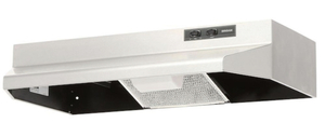 lot 32 image: BROAN-NUTONE 40000 Series 30 in. 210 Max Blower CFM Ducted Under-Cabinet Range Hood with Light in Stainless Steel