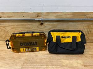lot 102 image: DEWALT Tool Bag and Plastic Case