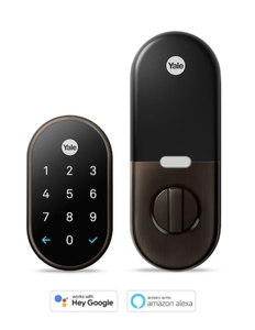 lot 36 image: GOOGLE Nest x Yale Lock - Tamper-Proof Smart Deadbolt Lock with Nest Connect - Oil Rubbed Bronze