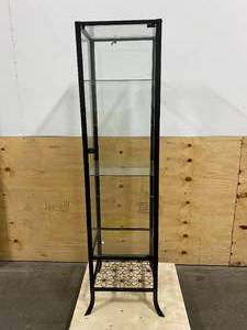 lot 43 image: Glass Display Case with Key