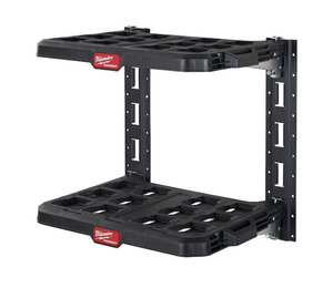 lot 2 image: MILWAUKEE PACKOUT 22.3 in. Black Resin Racking Kit with Metal Reinforced Frame and Integrated Handle