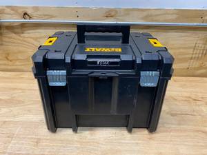 lot 44 image: DEWALT TSTAK VI 17 in. Stackable Deep Tool Storage Box