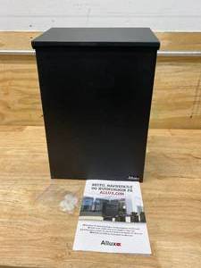 lot 10 image: Allux Black Wall-Mount Mailbox