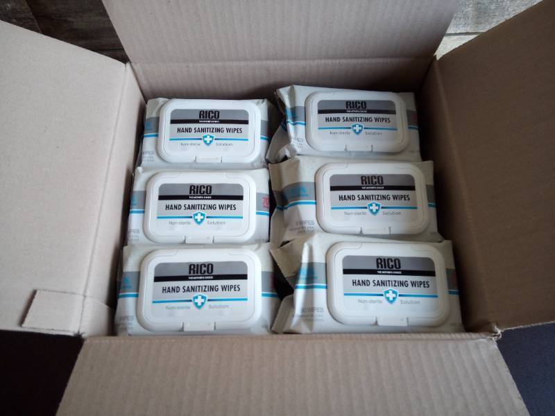 lot 109 image: Rico Hand sanitizing wipes (Case pack 24)
