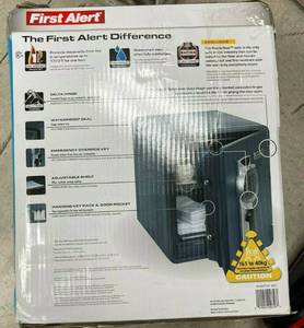 lot 17 image: First Alert 0.94 cu. ft. Digital Ready-Seal Waterproof Fire Resistant 2087DF-BD - NEW
