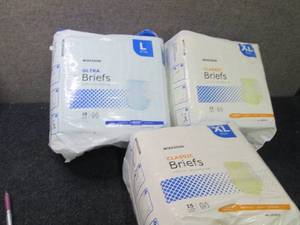 lot 32 image: 3 pks McKesson Briefs...
