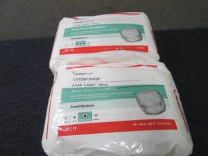 lot 34 image: 2- 20 pks Cardinal Health Underwear...