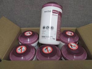 lot 45 image: Case of 6 -70ct Canisters Sani-Clot...