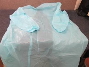 lot 89 image: Case of 120 Blue Disposable Waterpr...