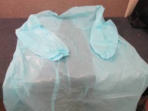 lot 92 image: Case of 120 Blue Disposable Waterpr...