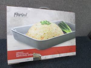 lot 105 image: Parini Ceramic Rectangular Serving ...