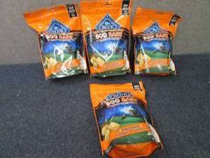 lot 122 image: 4 bags Blue Buffalo Boo Bars Dog Bi...