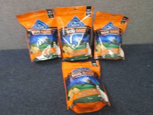 lot 124 image: 4 bags Blue Buffalo Boo Bars Dog Bi...