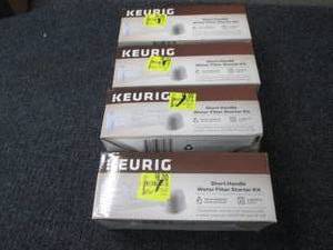 lot 137 image: 4 Keurig Water Filter Starter Kits...