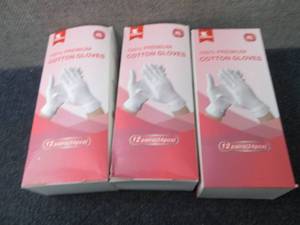 lot 182 image: 3 pks of 12 pair 100% Premium Cotto...